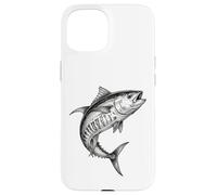 Custodia per iPhone 15 Pescatore di pesce di tonno pinna gialla vintage pescatore