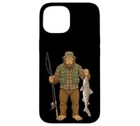 Custodia per iPhone 15 Pescecane Bigfoot Pescatore