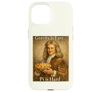 Custodia per iPhone 15 Pi Day Gravity is Easy Pi è difficile divertente Newton Science Pun