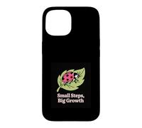 Custodia per iPhone 15 Piccoli passi, grande crescita coccinella design