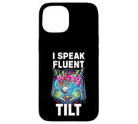 Custodia per iPhone 15 Pinball Machine Player I Speak Fluent Tilt Arcade