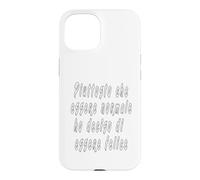 Custodia per iPhone 15 Piuttosto che essere normale ho deciso di essere felice.