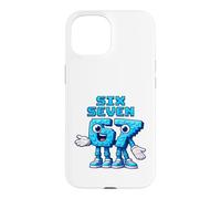 Custodia per iPhone 15 Pixel Six Seven Numbers Stile di gioco retrò