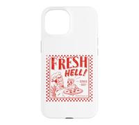Custodia per iPhone 15 Pizza Satan "Fresh Hell" Satan Occult Satanic Lucifer