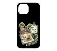 Custodia per iPhone 15 PLAZA PAGE CLUB Quaderno Piazza Matita