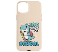 Custodia per iPhone 15 Plus 100 Days Of School Dino Carino 100th Day Trex Ragazzi Bambini