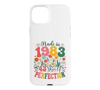 Custodia per iPhone 15 Plus 43 Year Old Made in 1983 Retro Floral 43rd Birthday Women