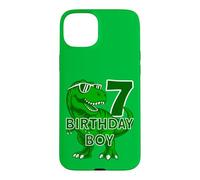 Custodia per iPhone 15 Plus 7 ANNI DINO COMPLEANNO BIMBO DINOSAURIER 7° COMPLEANNO