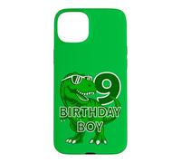 Custodia per iPhone 15 Plus 9 ANNI DINO COMPLEANNO BIMBO DINOSAURIER 9° COMPLEANNO