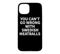 Custodia per iPhone 15 Plus Abbigliamento svedese per polpette - design divertente e sorprendente con polpette