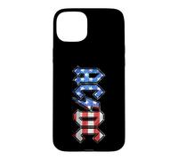 Custodia per iPhone 15 Plus AC/DC Old Glory Bandiera Americana Logo