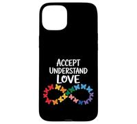 Custodia per iPhone 15 Plus Accetta Comprendi Amore Consapevolezza Autismo Infinity Butterfly