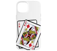Custodia per iPhone 15 Plus Ace & Queen of Diamonds 21st Birthday Twenty One Years Old