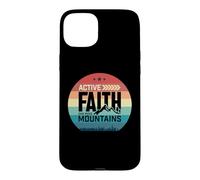 Custodia per iPhone 15 Plus Active Faith Can Move Mountains Christian Men Women Kids