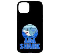 Custodia per iPhone 15 Plus Ada Shark Family Reunion Squad Nome Cognome