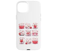 Custodia per iPhone 15 Plus Adorable Bunny with Hearts and Yarn