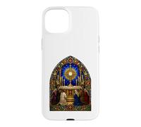 Custodia per iPhone 15 Plus Adorazione eucaristica Cattedrale gotica Mosaico Opera d'arte