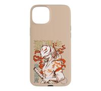Custodia per iPhone 15 Plus Aesthetic Japanese Kabuki Kitsune Mask Demon Samurai Girl
