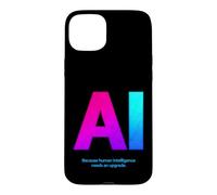 Custodia per iPhone 15 Plus AI sarcastica che dice perché l'intelligenza umana ha bisogno di un aggiornamento