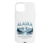 Custodia per iPhone 15 Plus Alaska Dove il Silenzio è Infinito e il Cielo è Più Vicino