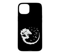 Custodia per iPhone 15 Plus Albero da giardino giapponese Bonsai Art