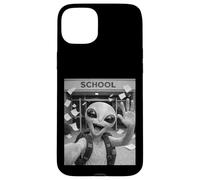 Custodia per iPhone 15 Plus Alien Ultimo Giorno Di Scuola Summer Break Divertente Meme Selfie