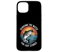 Custodia per iPhone 15 Plus Alla ricerca dell'acqua per storie perdute Bass Fishing