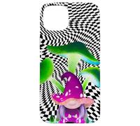 Custodia per iPhone 15 Plus Alt Gnome Scacchiera Fungo Art