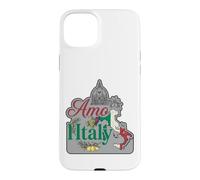 Custodia per iPhone 15 Plus Amo Italia Firenze Cupola Mappa Limoni Uva Grafica Vintage