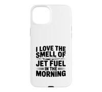 Custodia per iPhone 15 Plus Amo l'odore del carburante a getto al mattino