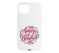 Custodia per iPhone 15 Plus Amore e Basilico Italian Love Basilico Food Lover