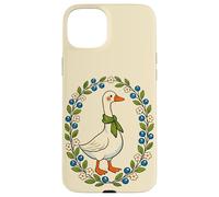 Custodia per iPhone 15 Plus Anatra Ghirlanda Mirtillo Cottagecore Fattoria Animale