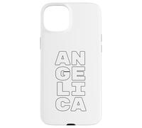 Custodia per iPhone 15 Plus ANGELICA Personalized Retro Girls Custom ANGELICA Name