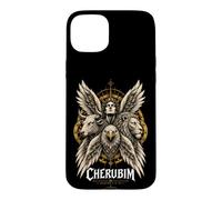 Custodia per iPhone 15 Plus Angelo Biblico Cherubino Ezechiele Quattro Volti Arte