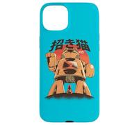 Custodia per iPhone 15 Plus Anime Gatto Mecha Robot Giapponese