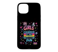 Custodia per iPhone 15 Plus Anni '80 Ragazze Voglio solo Divertirsi Retro Throwback Partito