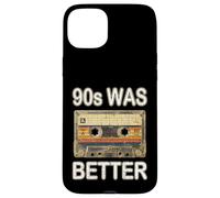 Custodia per iPhone 15 Plus Anni '90 era meglio, Nostalgia Mix Tape, cassetta dimostrativa, musica retrò