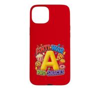Custodia per iPhone 15 Plus Anti-War Pro-Snacks Funny Peace Food Graphic Rosso