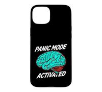Custodia per iPhone 15 Plus Anxiety Humor Panic Mode Activated Brain