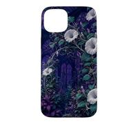 Custodia per iPhone 15 Plus Arco Moonflower nel giardino di mezzanotte