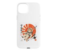 Custodia per iPhone 15 Plus Astronauta giapponese Cosmic Wanderer Space Cat