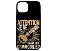 Custodia per iPhone 15 Plus ATTENTION JE NE PARLE QUE D'IMMOBILIER Immobiliare