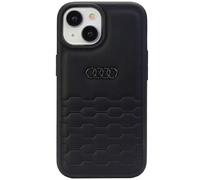 Custodia Per iPhone 15 Plus Audi Serie GT Nera In Pelle Sintetica Con Logo
