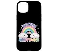 Custodia per iPhone 15 Plus Autism Pro Acceptance Rainbow con simbolo dell'infinito