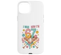 Custodia per iPhone 15 Plus Avevo 6 anni Adesso sono 7 Birthday Baseball Boys Kids 67 Meme Sport