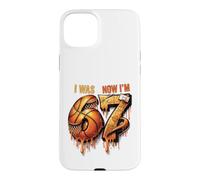 Custodia per iPhone 15 Plus Avevo 6 anni Adesso sono 7 Birthday Basketball Boys Kids 67 Meme