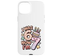Custodia per iPhone 15 Plus Avevo 6 anni Ora sono 7 Funny 7 Birthday Girls Kids Boys