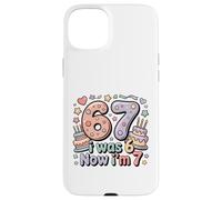 Custodia per iPhone 15 Plus Avevo 6 anni Ora sono 7 Funny 7 Birthday Girls Kids Boys