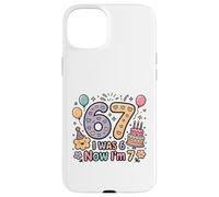 Custodia per iPhone 15 Plus Avevo 6 anni Ora sono 7 Funny 7 Birthday Girls Kids Boys