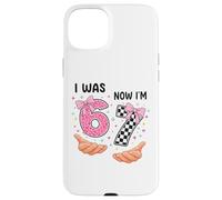 Custodia per iPhone 15 Plus Avevo 6 anni ora sono 7 numeri di compleanno carini età sette